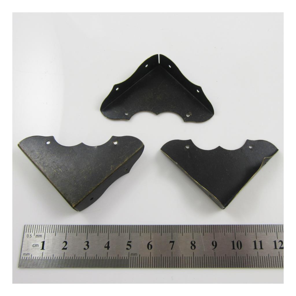 8 x CORNER PROTECTORS 44mm BOX TRUNK CHEST CORNERS CASE DECORATIVE EDGE