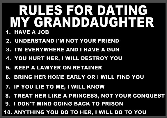 Rules For Dating My Granddaughter Shirt