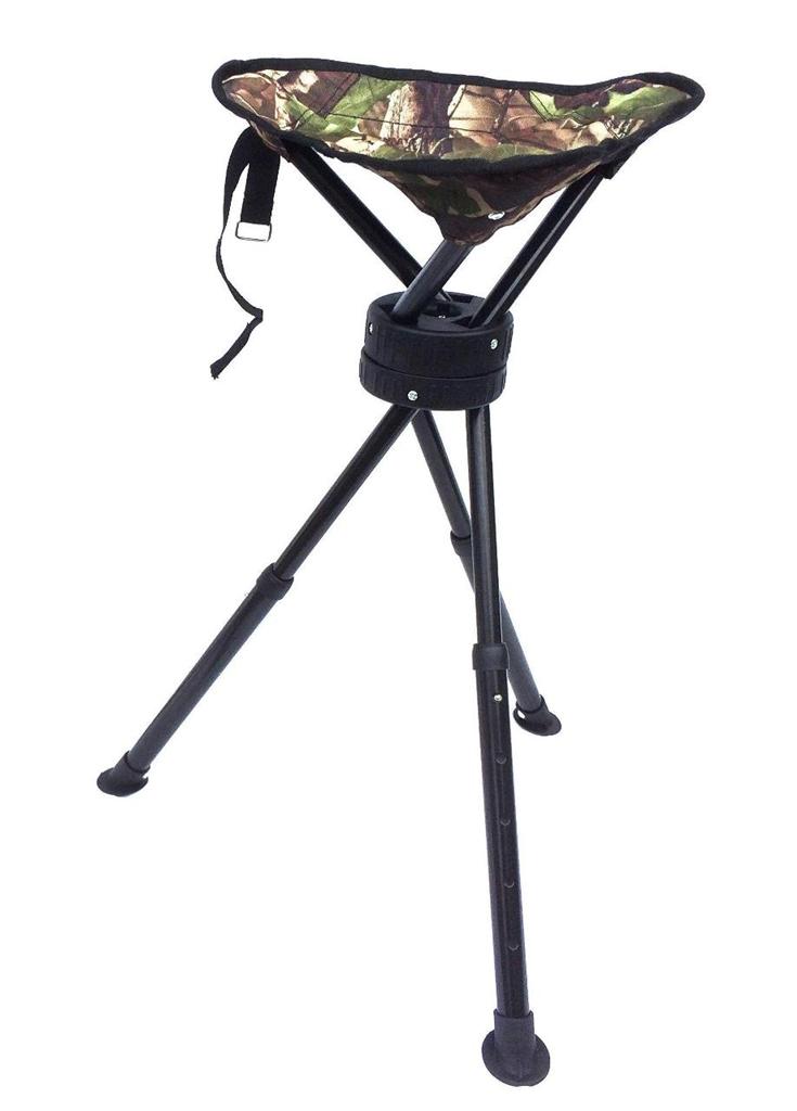 Swivel Camo Stool Extra Tall Seat Chair Pigeon Shooting Spinning