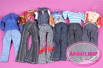 Lot Barbie Fashion Doll Clothes Dress 6 Sets + 6 Shoes