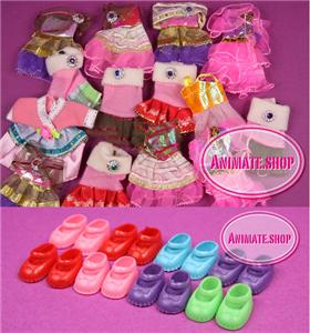 Barbie Sister Kelly Doll Clothes 15 Dresses + 15 Shoes