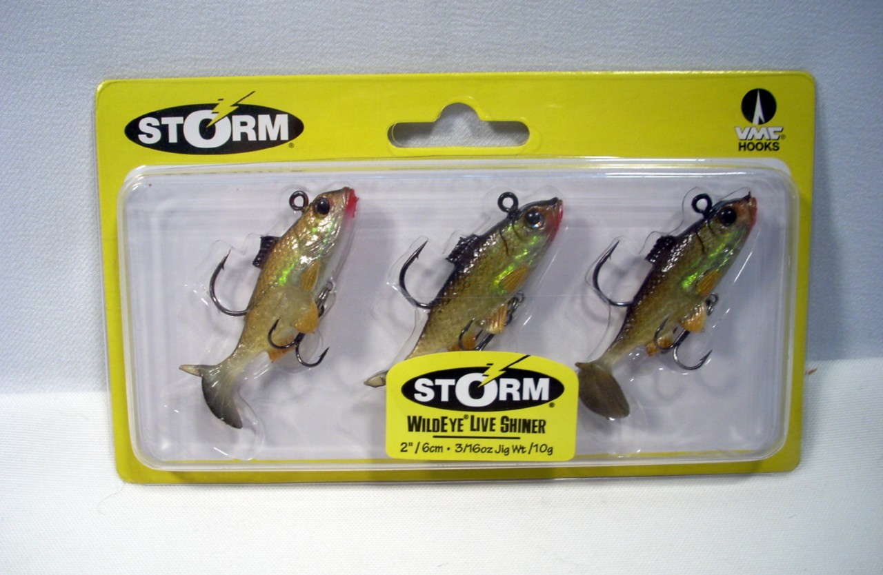 Storm 2" Wildeye 3/16 oz Live Shiner Soft Lures Jig Crainkbait Fishing