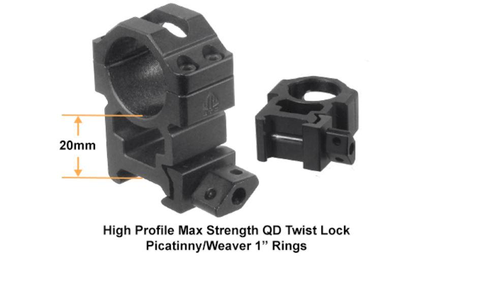 Leapers 312x40 AO EZ Tap IR MilDot Rifle Scope Caps Weaver Mounts SCP