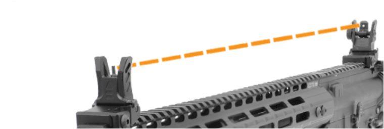 Leapers UTG Low Flip-up Front Sight for Handguard Rail/High Gas Block MNT-755 