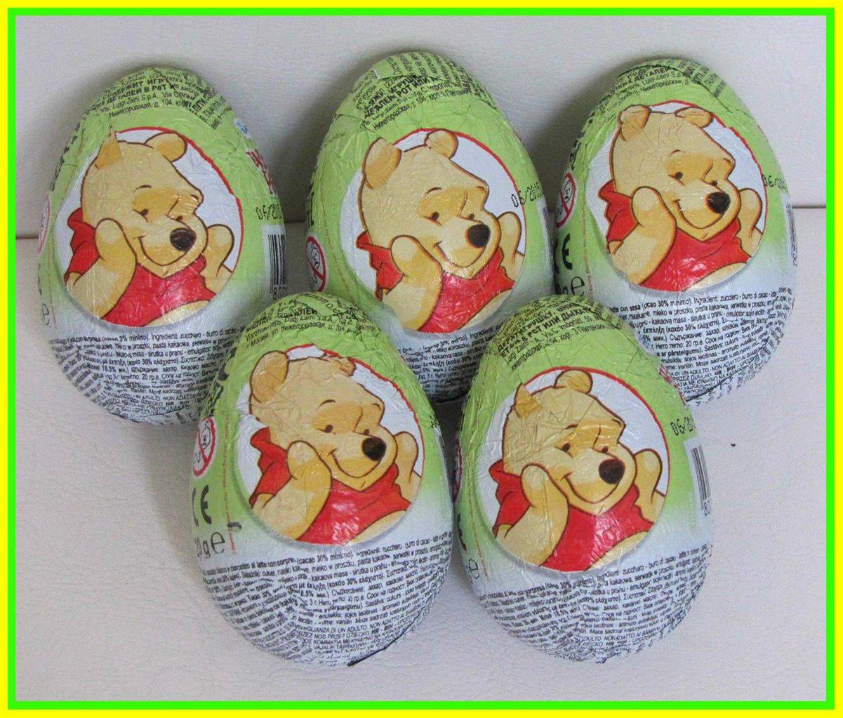 5 eggs x Chocolate Surprise Eggs Winnie the pooh eBay