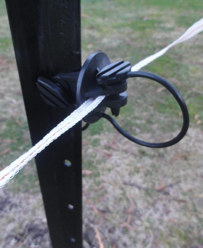 50 x Star Picket Steel Post Pinlock Insulator Electric Fence Energiser Farm