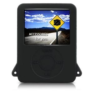 Silicone Skin Case for iPod Nano 3rd 4GB/8GB - Black