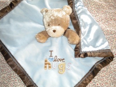 carter's teddy bear security blanket