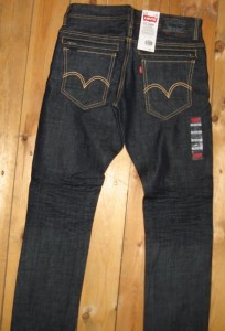 levis back zipper jeans