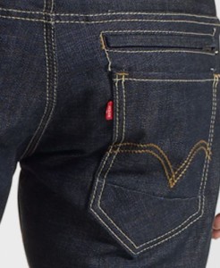 levis back zipper jeans