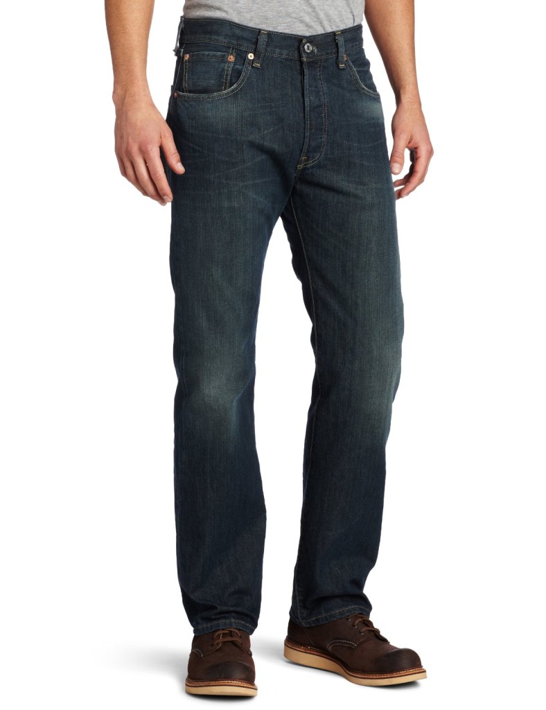 levi 501 original straight leg button fly