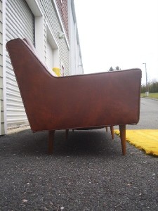 MID CENTURY MODERN SOFA COUCH MCCOBB KNOLL DUNBAR BAUGHMAN ~CHOCOLATE