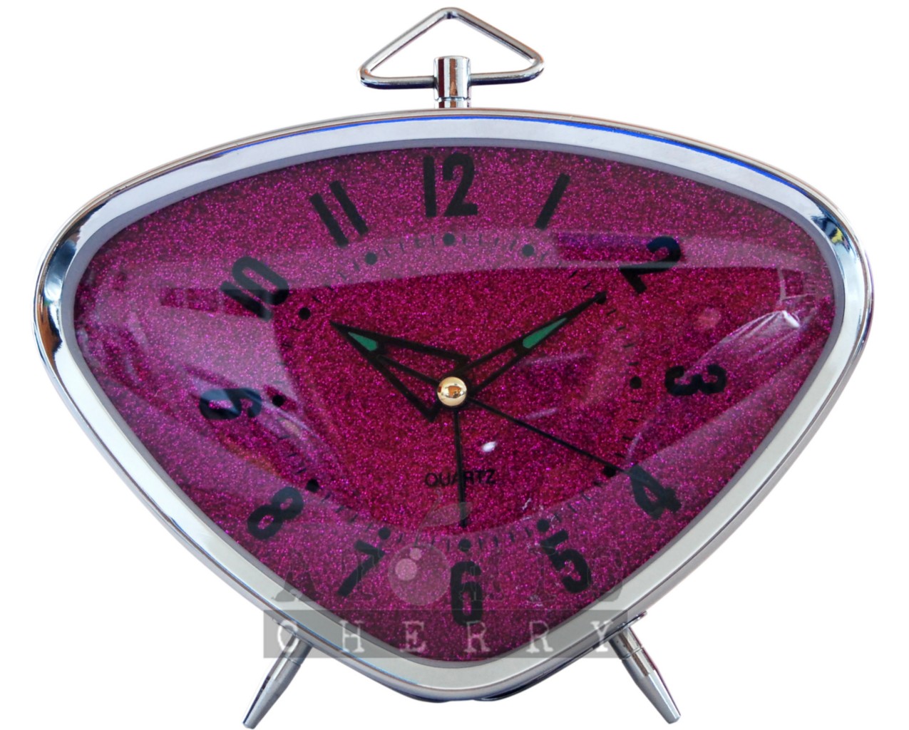 Retro Alarm Clock Purple Glitter Rockabilly 50s 60s 70s eBay