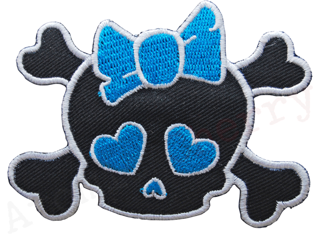 Iron On Patch Girly Skull Derby Rockabilly Punk Tattoo eBay
