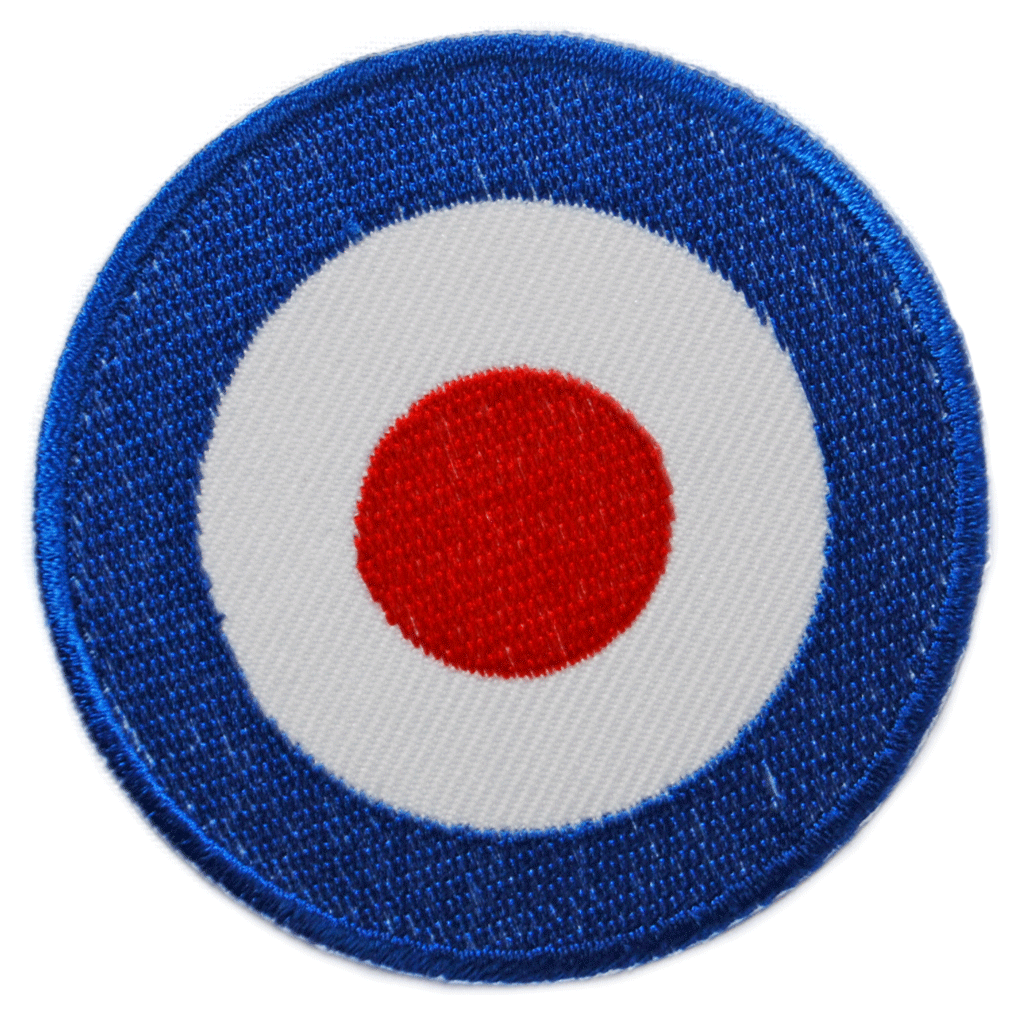 Iron On Patch Mod Target Ska Punk Retro 60s Scooter Who Jam