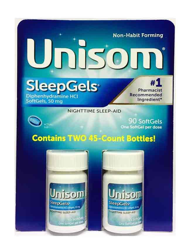 Unisom SleepGels Nighttime Sleep Aid Diphenhydramine HCI 50 mg (90