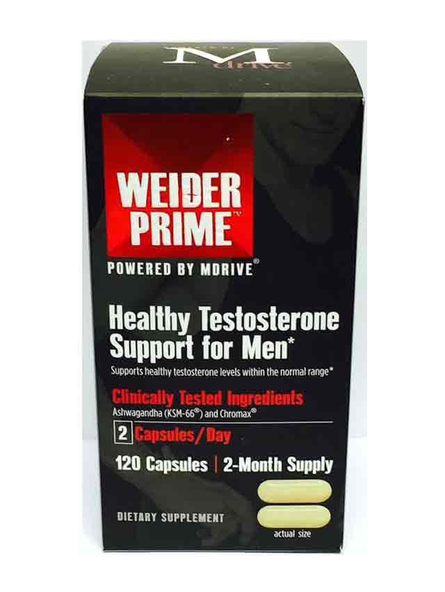 Weider Prime Mdrive Healthy Testosterone Support For Men 120 Capsules