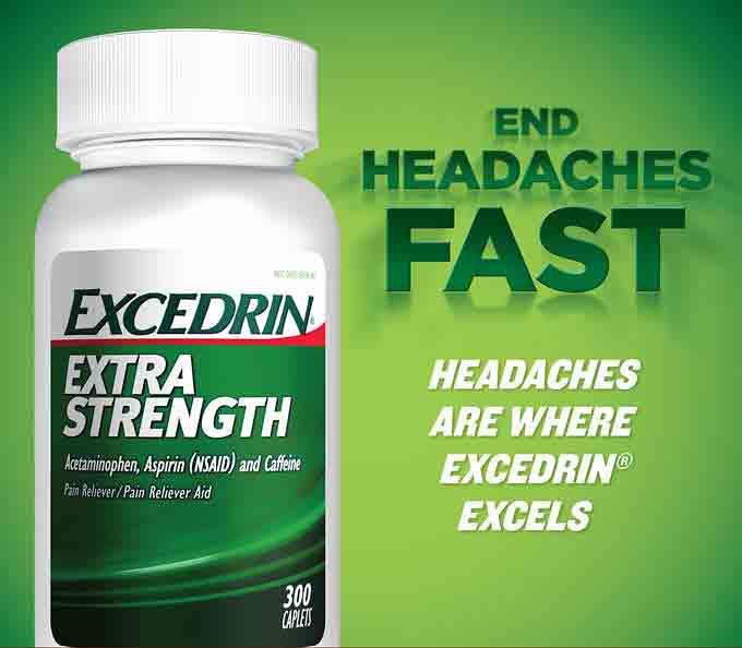 Excedrin Extra Strength Acetaminophen Aspirin (NSAID) Pain Reliever 300