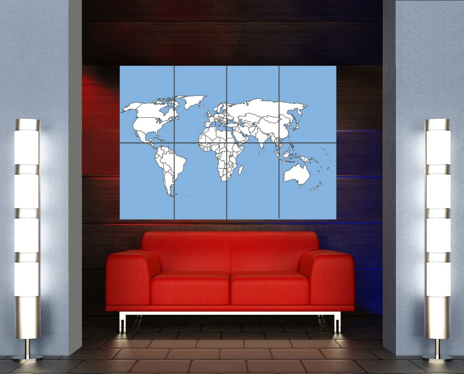 World+map+blank+white