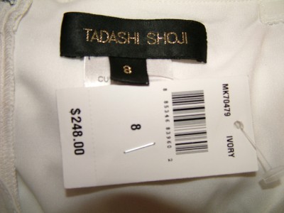 Tadashi Shoji Wedding Gowns on Nwt   248 00 Tadashi Shoji White Silk Blouse Top Size 8   Ebay