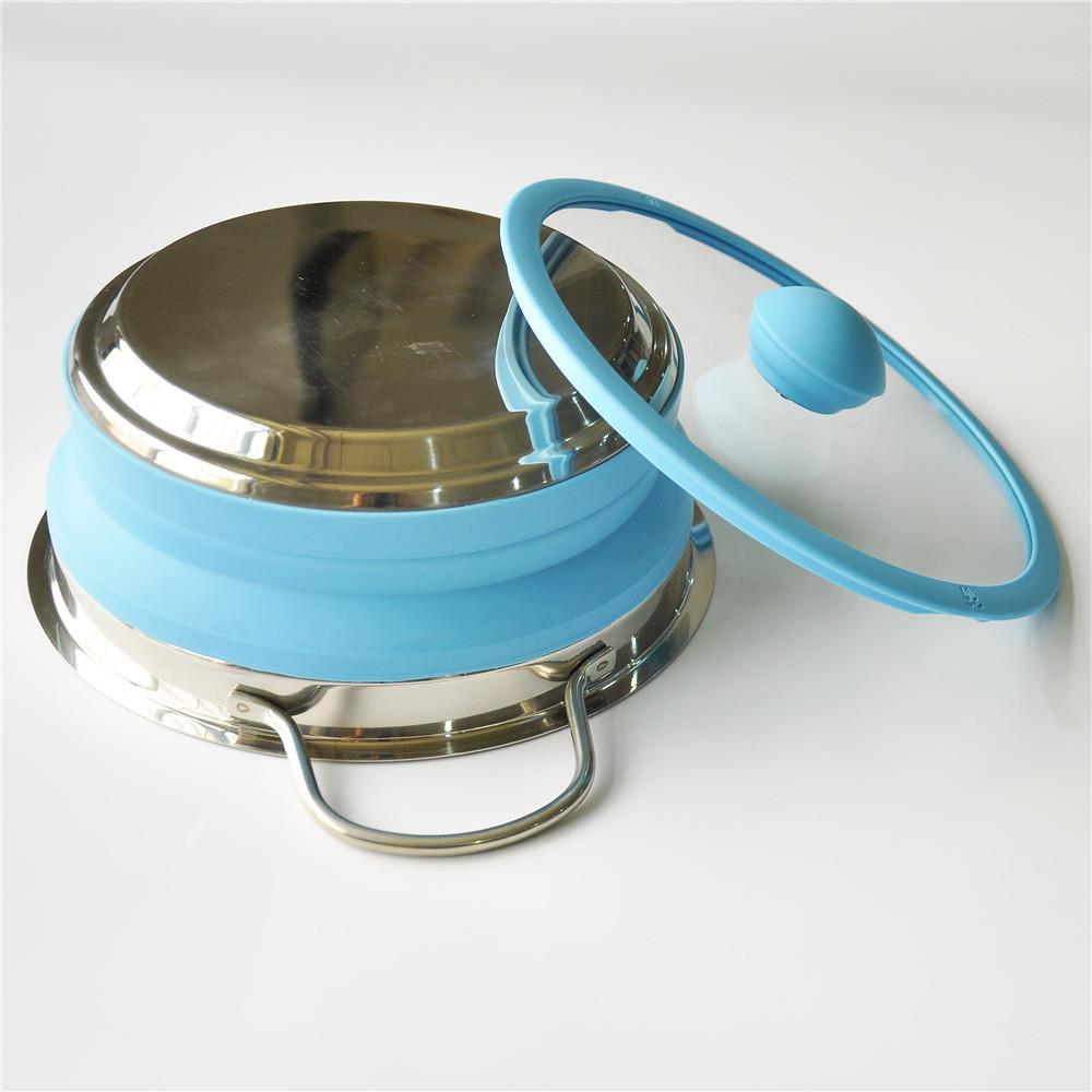 COLLAPSIBLE POT/KETTLE CAMPING CARAVAN 4X4 FOLDING KETTLE/POT GAS HOB