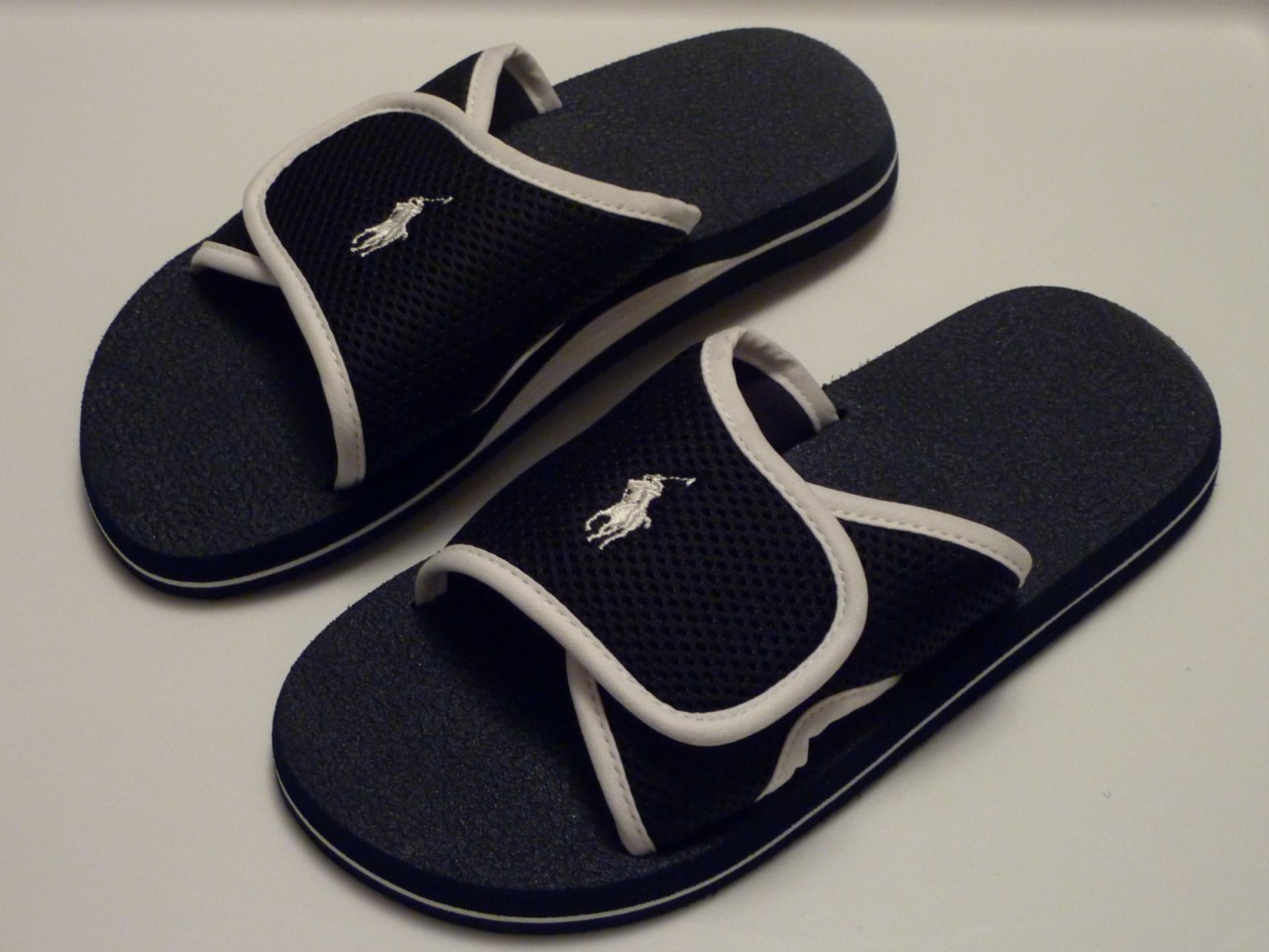Details about Polo Ralph Lauren Mens Flip Flop Sandals Navy 8 9 10 11