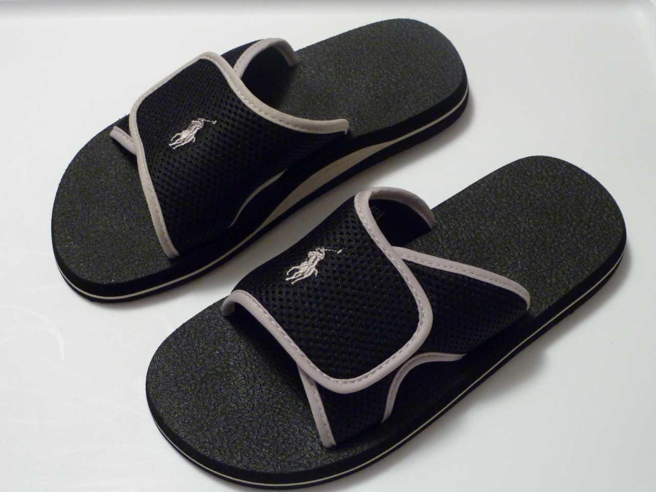 Details about Polo Ralph Lauren Mens Flip Flop Sandal BLACK 8 9 10 11