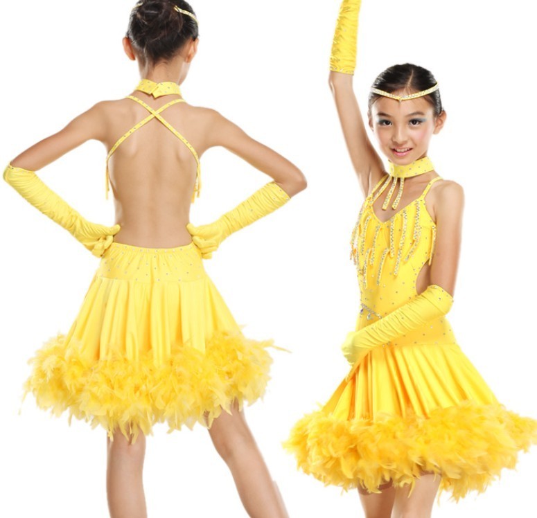 Детское танцевальное платье Childrens Latin Salsa Ballroom Dance Dress