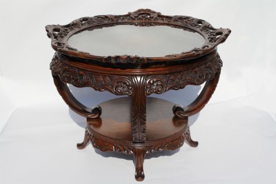 Italian Coffee Tables on Heavily Carved Inlaid Italian Coffee Table With Tray Ebay