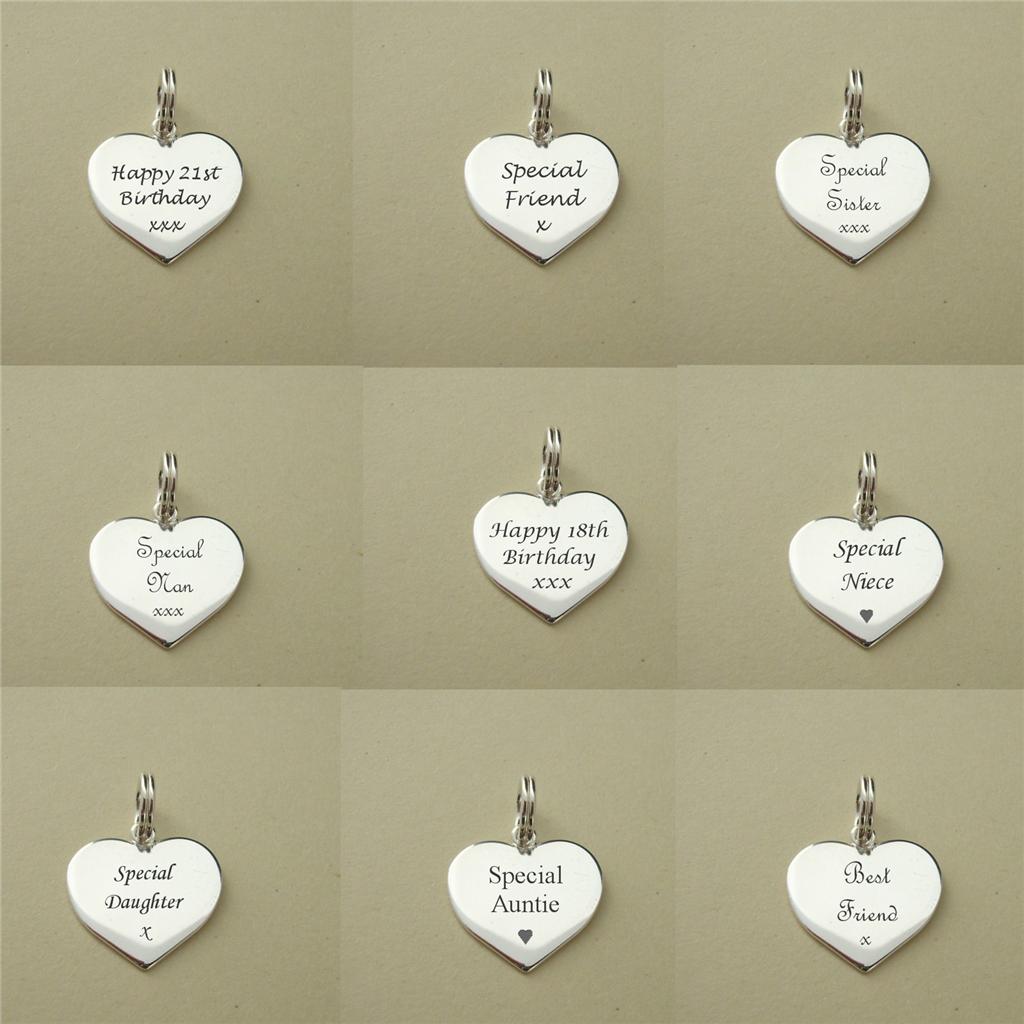 Custom engraved charm Clearance