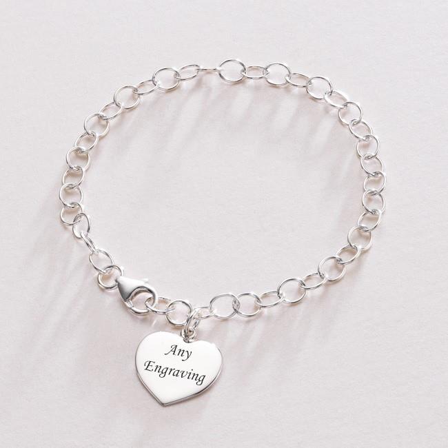 Sterling Silver Bracelets with ANY Engraving. Personalised Jewellery for Women. eBay