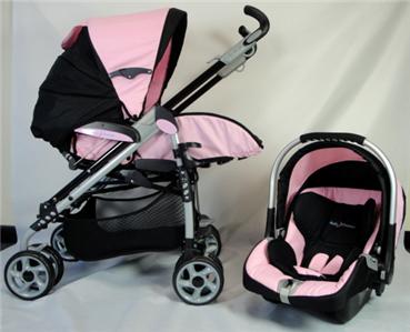 Baby Dreamer Stroller Car Seat Travel System Pink Black Ebay