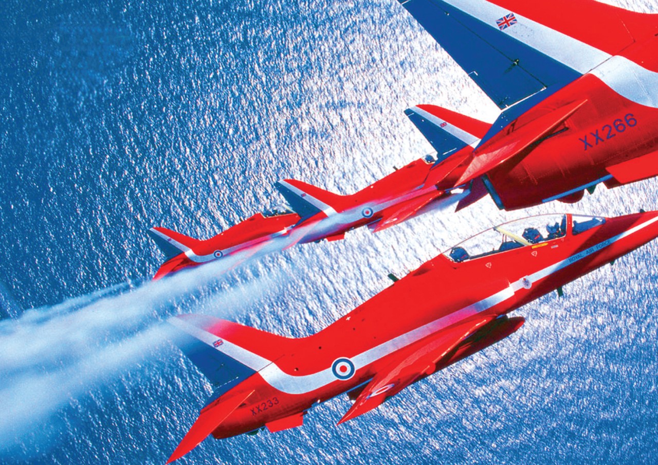 Red Arrows 3 A3 Poster Print Picture A855