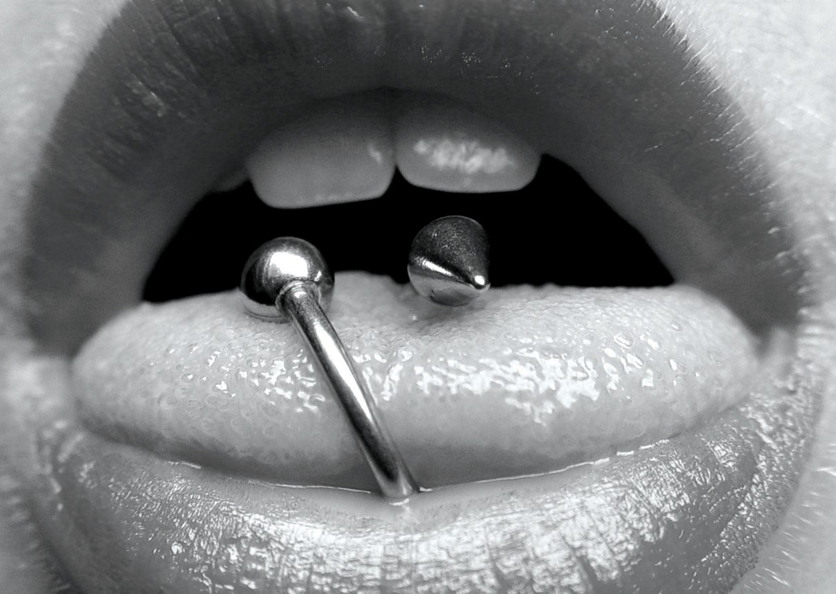 Crazy tongue piercings image