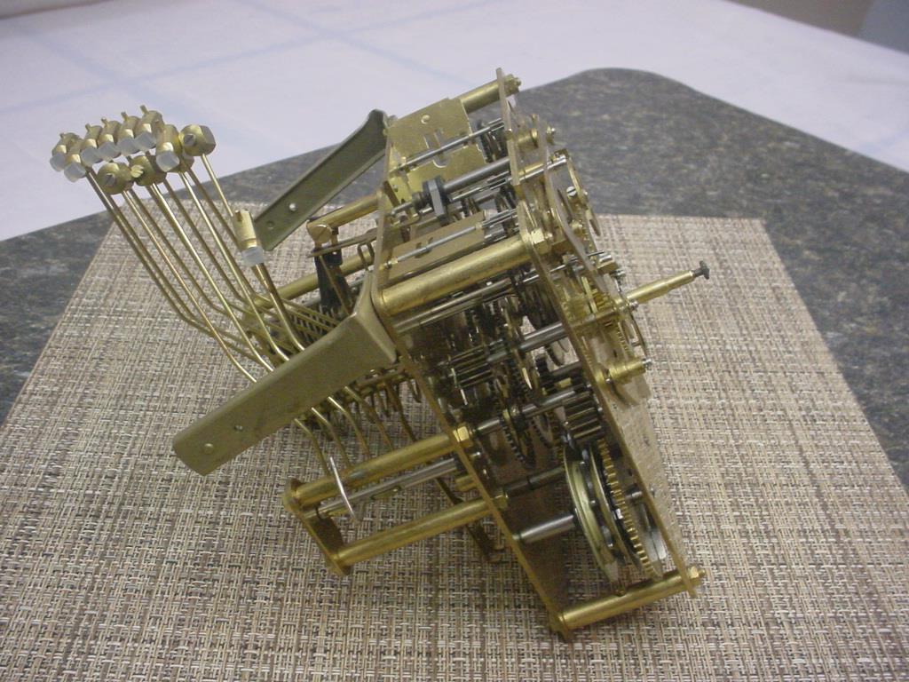 Westminster Chime German Urgos Clock Co. Brass Movement Repair UW
