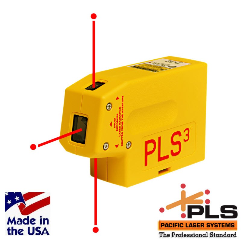 PLS PLUMB & POINT TO POINT SET OUT LASER LEVEL 3 BEAM SELF LEVELING
