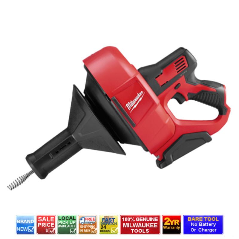 MILWAUKEE M12 BDC80C 12V DRAIN SNAKE CORDLESS PLUMBERS DRAIN CLEANER