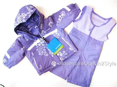 Toddler Snowsuits on New Columbia Snowsuit Girls Jacket Bibs Baby 6 12 Or 18 Months Retails