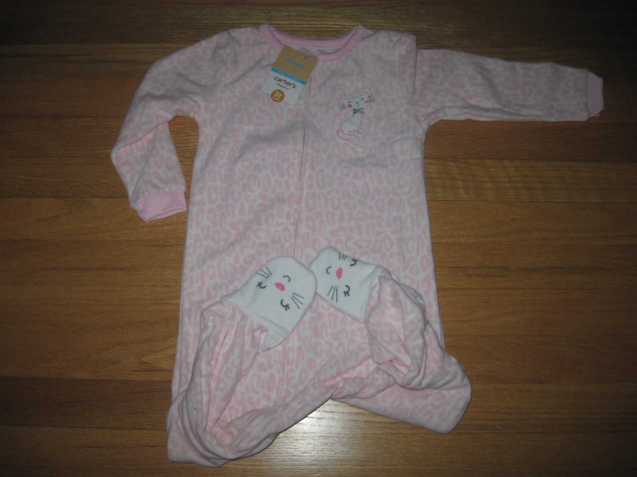 CARTERS-BLANKET-SLEEPER-SLEEPWEAR-FOR-TODDLER-GIRLS-SIZE-3T-OR-4T