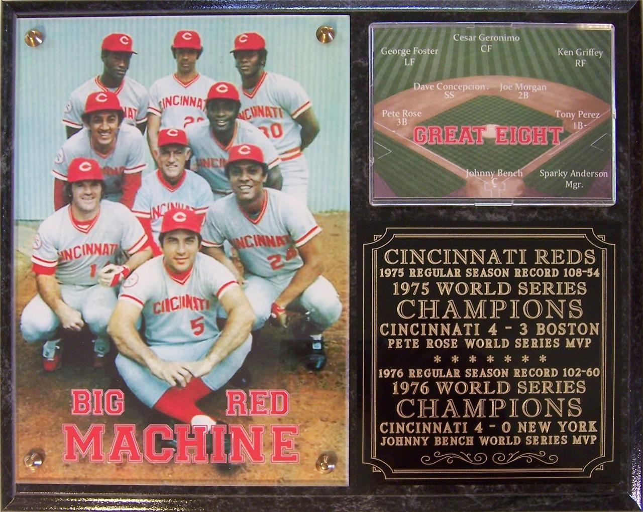 197576 World Series Champions Cincinnati Reds Big Red Machine Photo Plaque