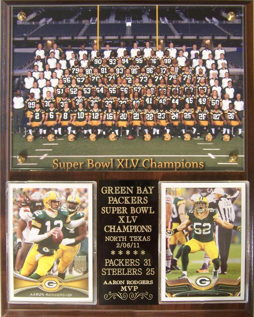 Green Bay Packers Super Bowl XLV Champions Aaron Rodgers Photo Card