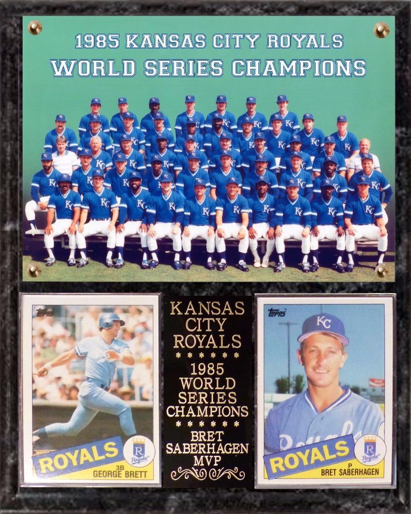 Kansas City Royals 1985 World Series Champions Photo Plaque Bret