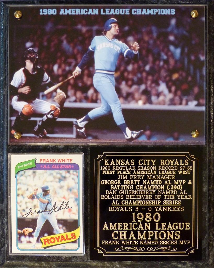 Kansas City Royals 1980 American League Champions Photo Plaque
