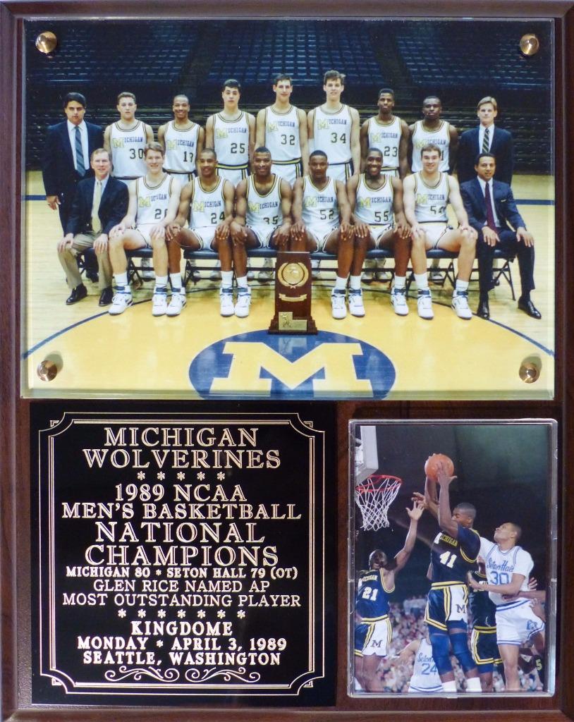 Michigan Wolverines 1989 Men's Basketball National Champions Photo