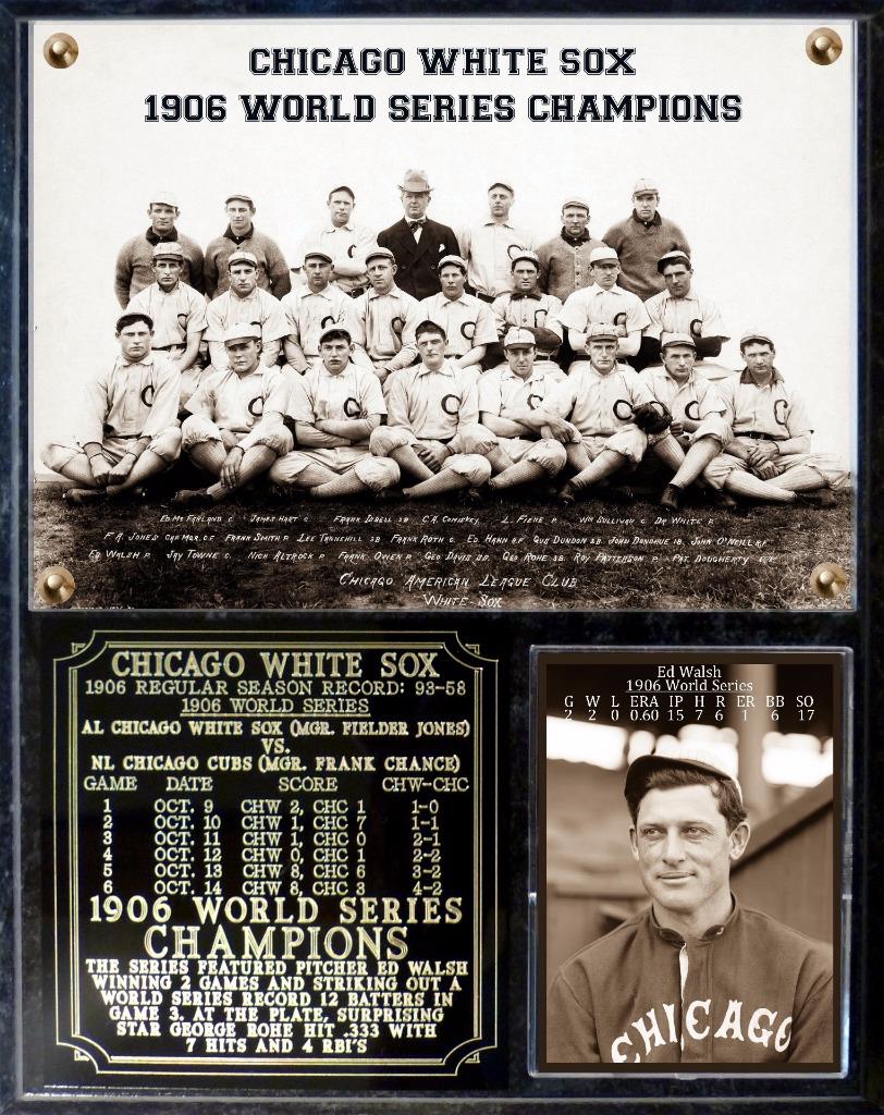 Chicago White Sox 1906 World Series Champions Photo Plaque eBay