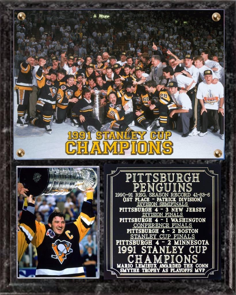 Pittsburgh Penguins 1991 Stanley Cup Champions Photo Plaque eBay