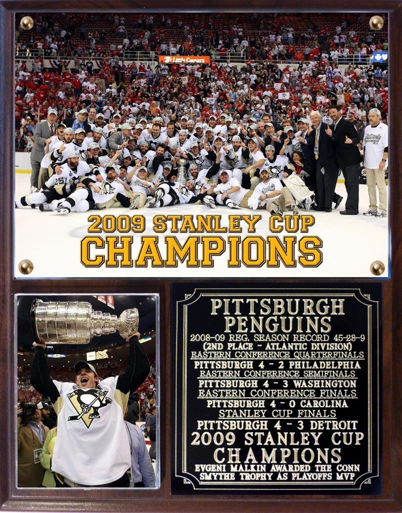 Pittsburgh Penguins 2009 Stanley Cup Champions Photo Plaque