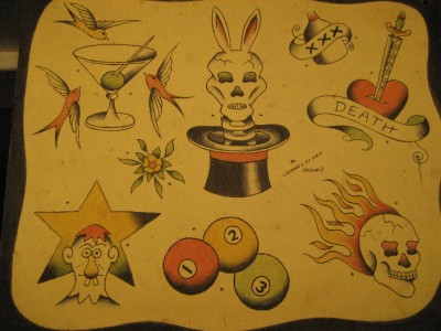 Vintage Original Stoney St. Clair signed Tattoo Flash Page | eBay
