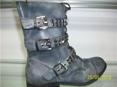 Fashion Military Boots  Women on Designer Inspired Ladies Fashion Military Anckle Boots   Ebay