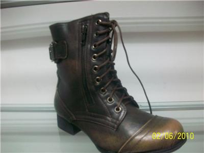 Ladies Fashion Combat Boots on Womens Girls Military Combat Ladies Boots 3 4 5 6 7 8 Ebay